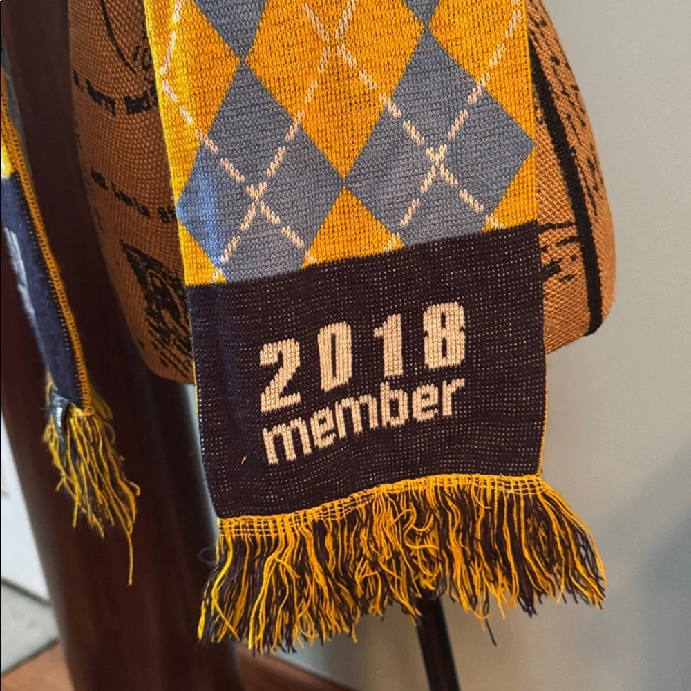 The Nashville Roadies Blue and Yellow Argyle Scarf